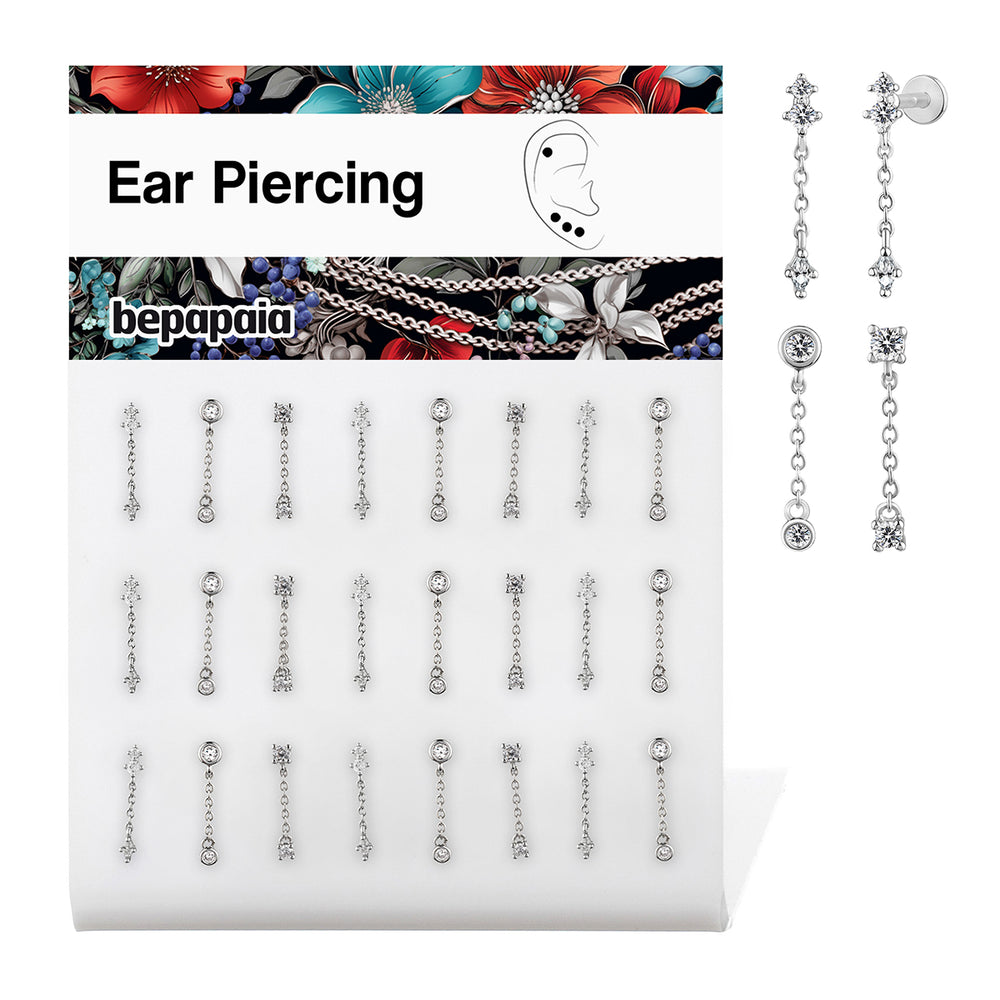 Labret Chic à chaîne pendante