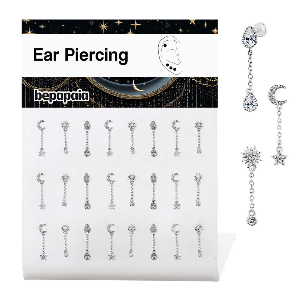 Labret Chic Night à chaîne pendante