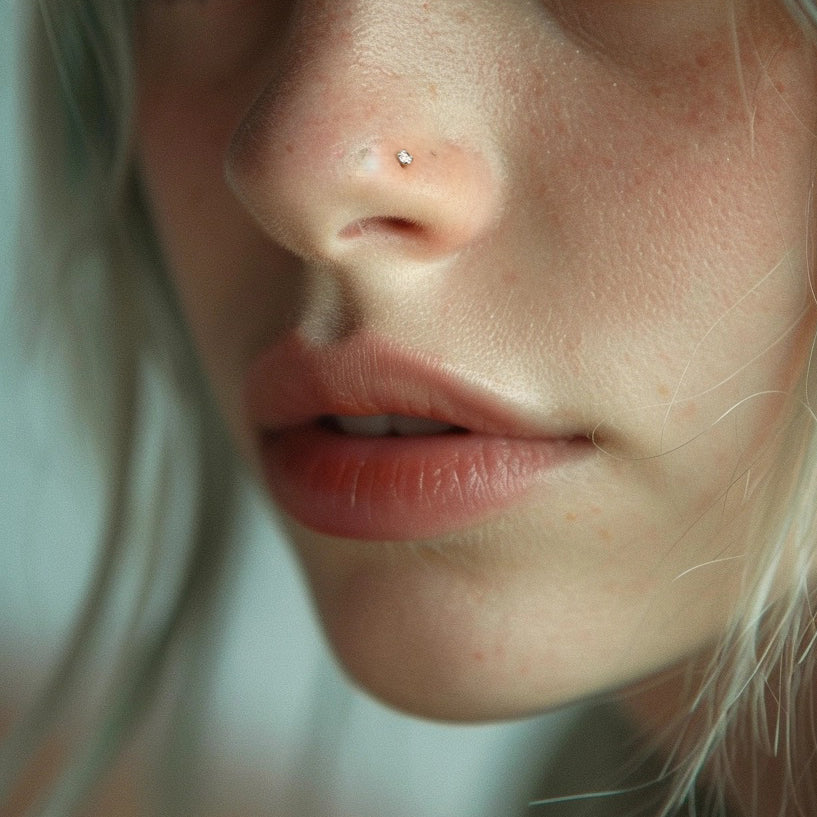 Labret Threadless en Titane de 0,8 mm pour le Nez