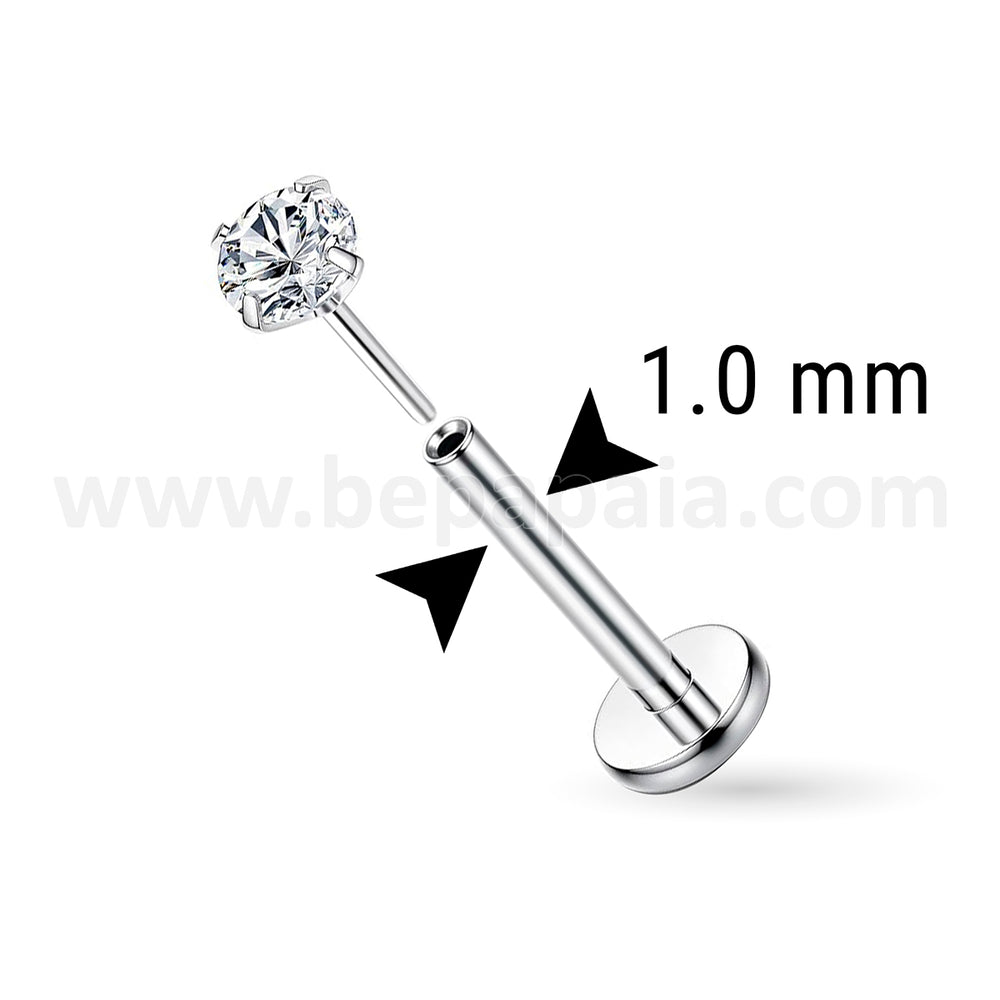 Labret Threadless de 1,0 mm
