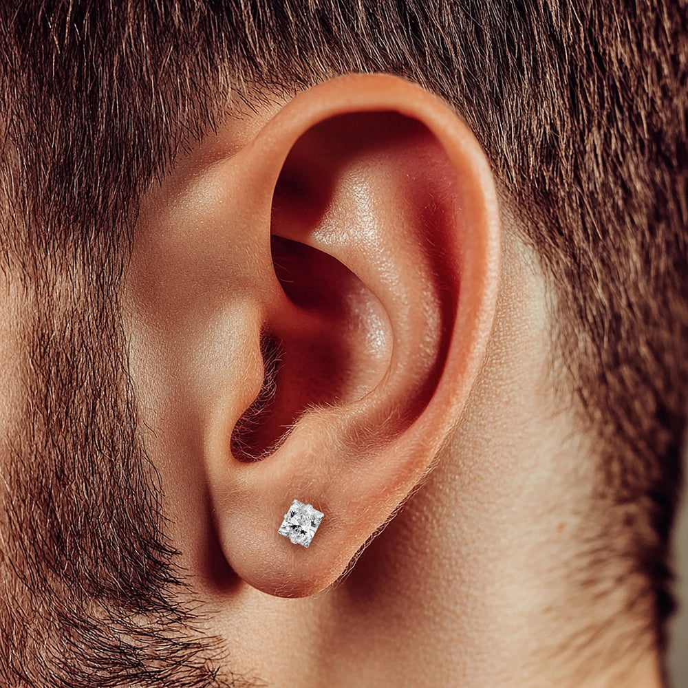 Faux écarteur avec zircon carré serti