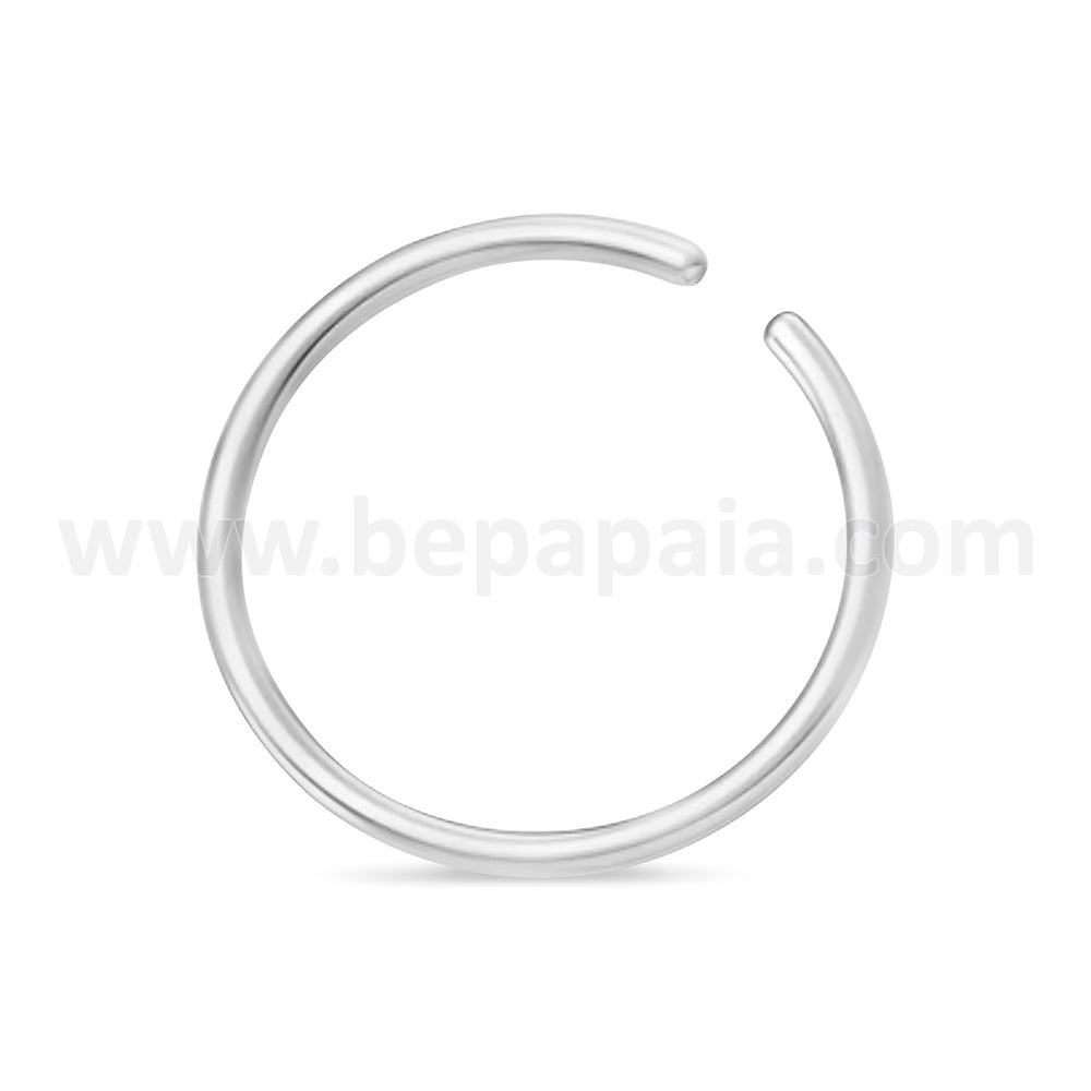 Piercing Anneau de Nez en Argent 8 et 10mm Plusieurs Couleurs