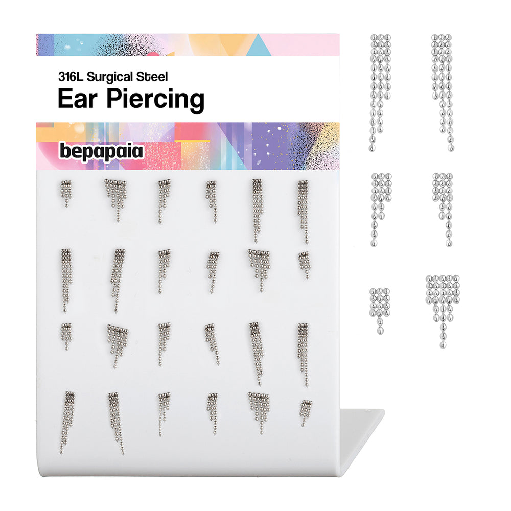 Labret en cascade de micro-perles