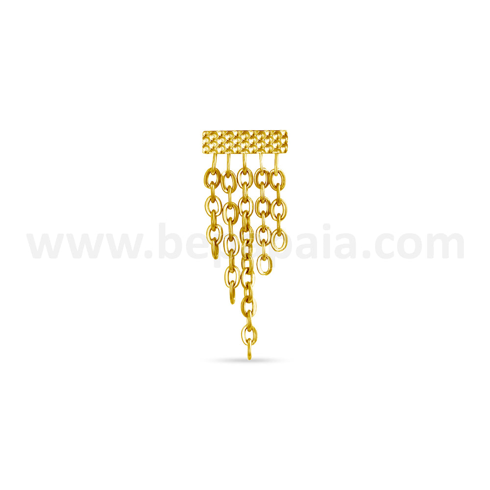 Labrets en Titane Doré Chaînes Rebel Glam