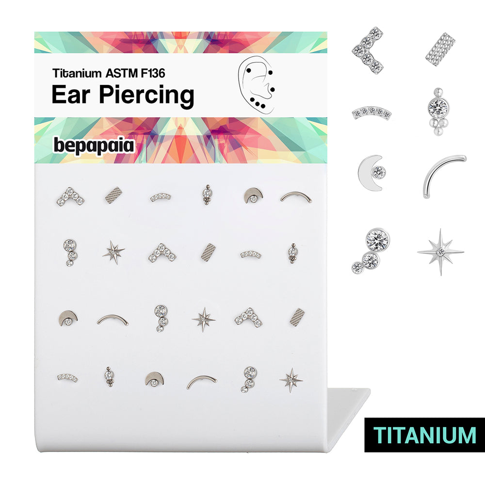 Collection Cosmos de Labrets en Titane