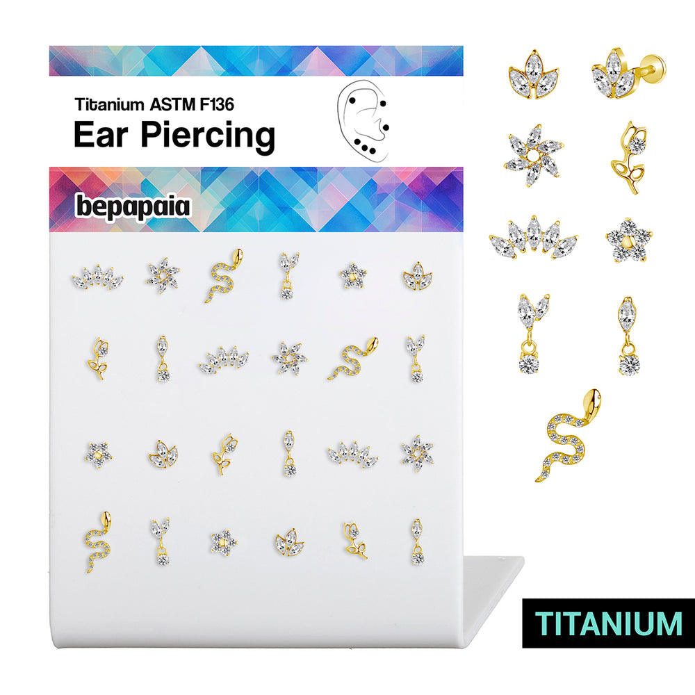 Labrets en Titane Golden Line