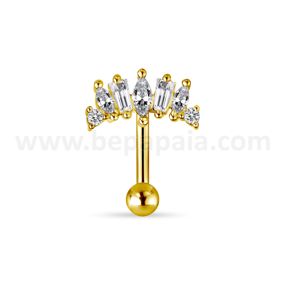 Piercings Rook Golden Prism Pulse