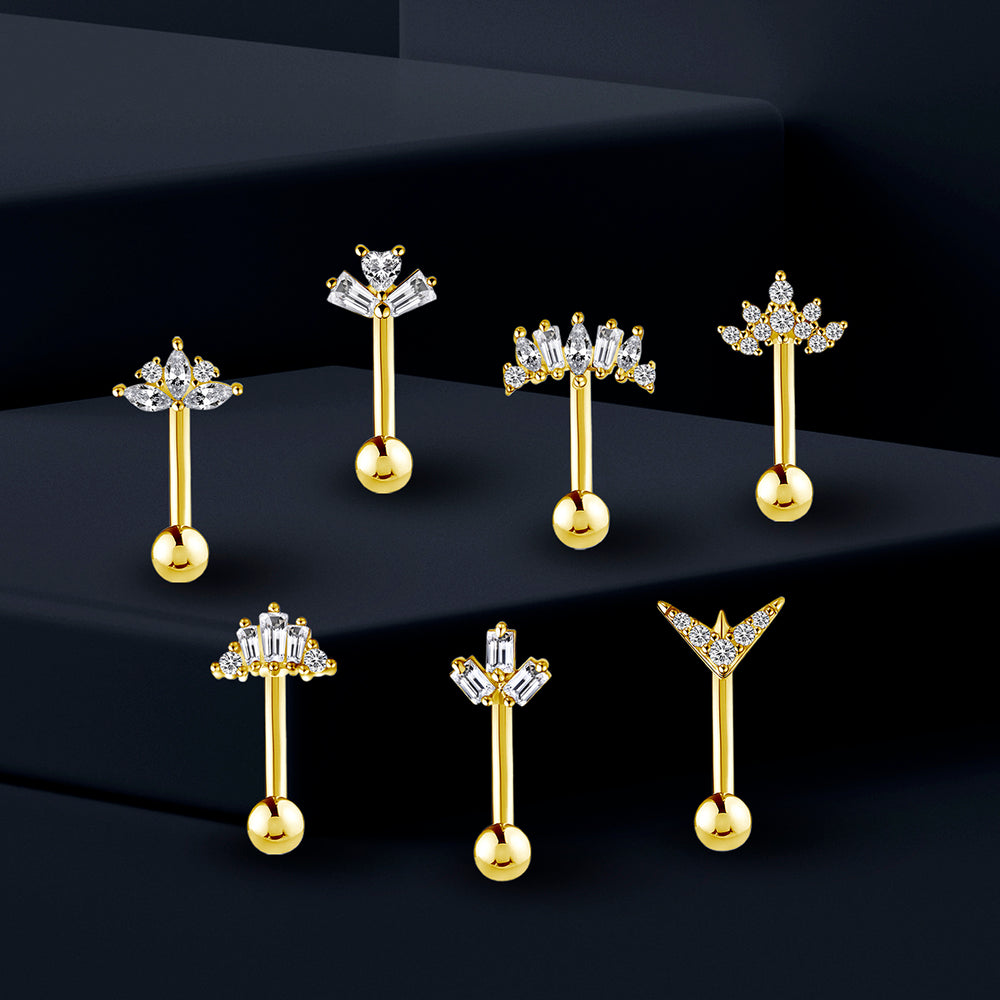 Piercings de ombligo Prism Pulse dorado