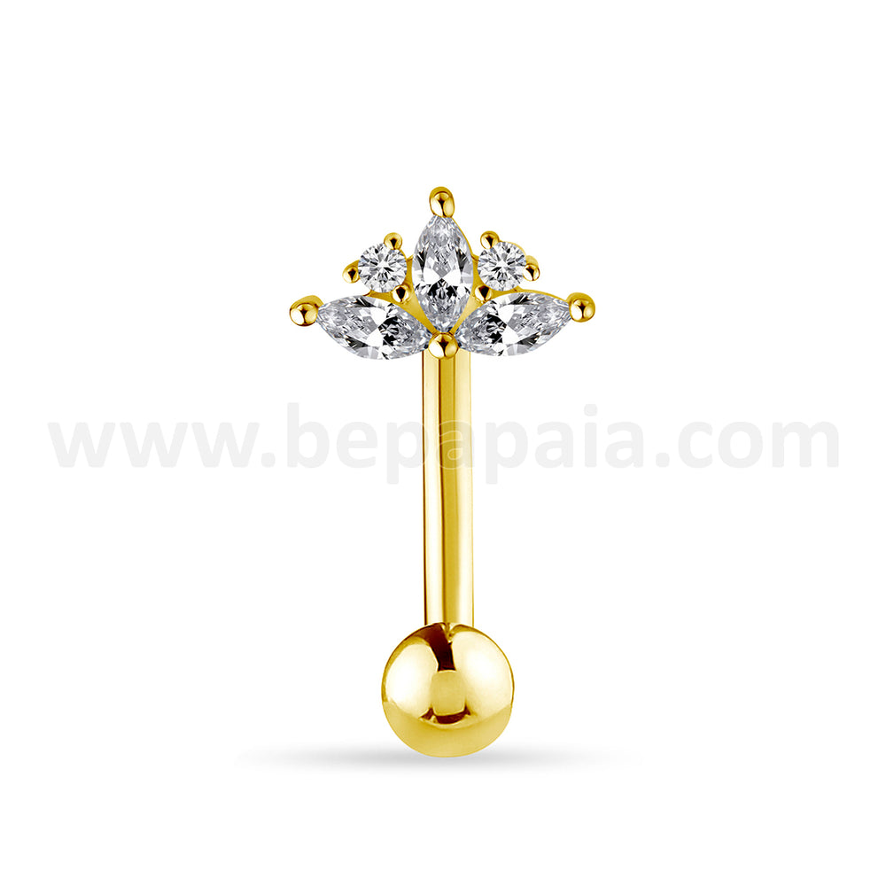Piercings de ombligo Prism Pulse dorado