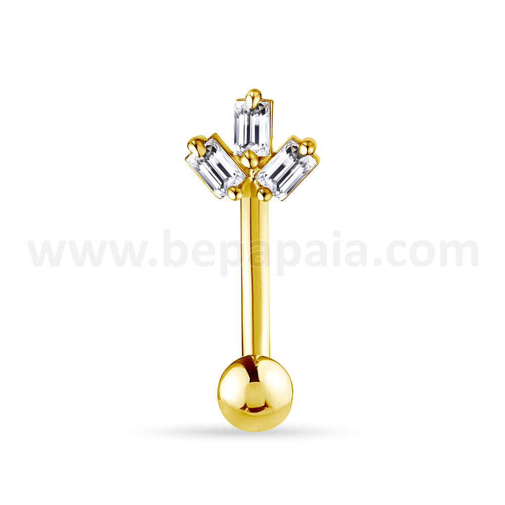 Piercings de ombligo Prism Pulse dorado
