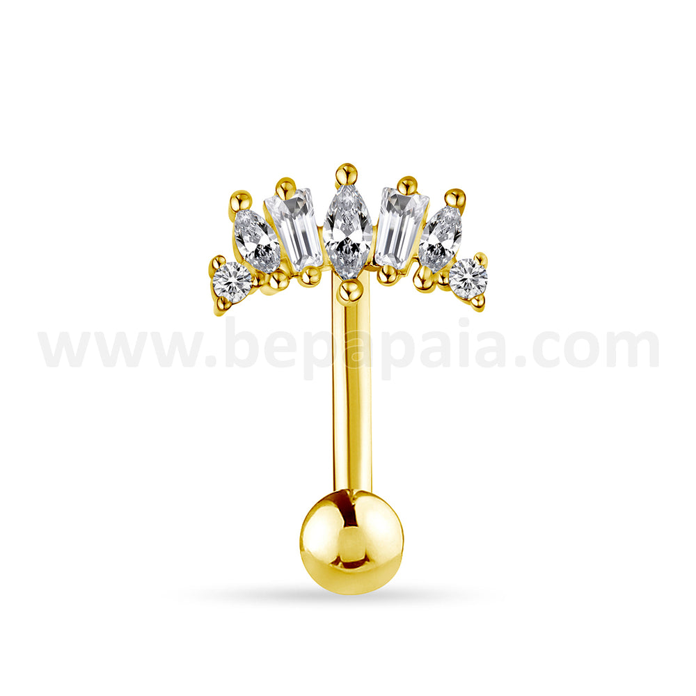 Piercings de ombligo Prism Pulse dorado