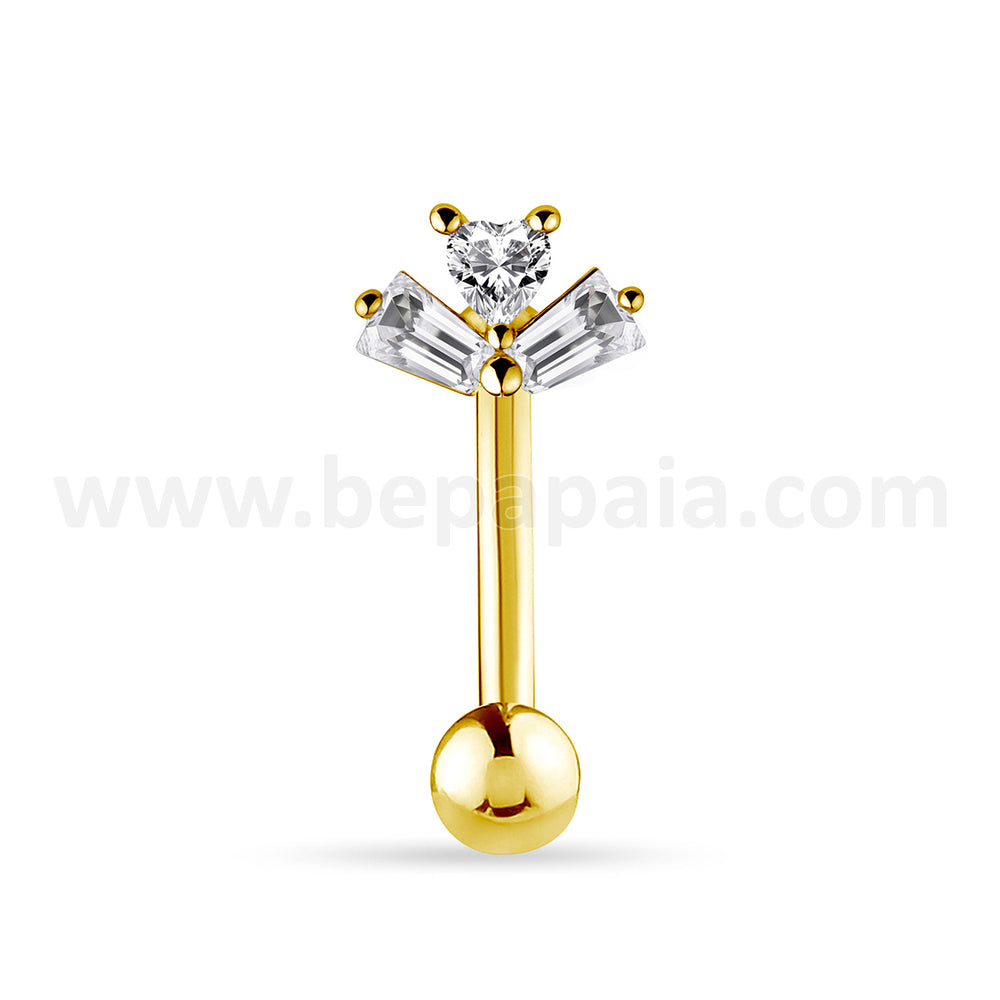 Piercings de ombligo Prism Pulse dorado