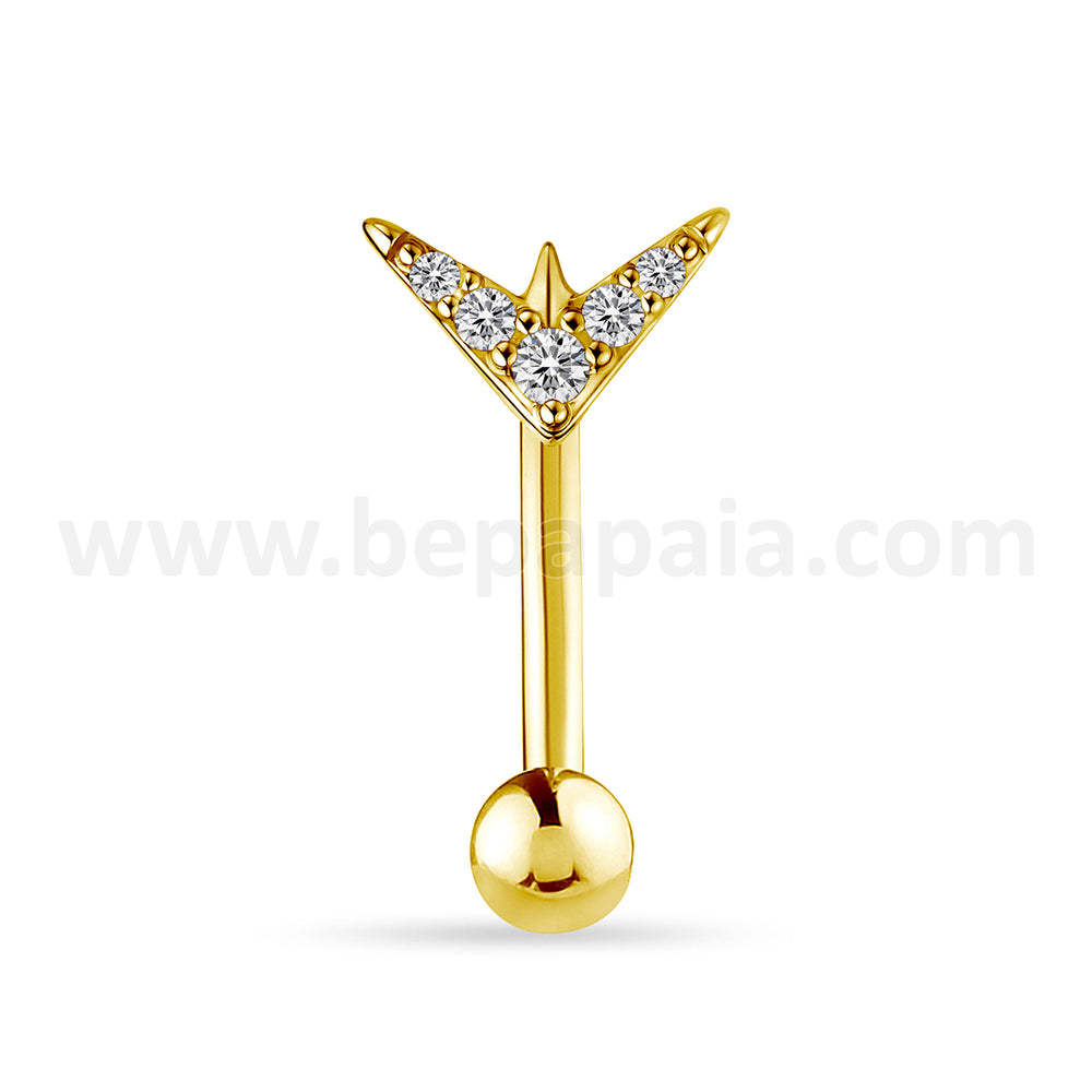 Piercings de ombligo Prism Pulse dorado