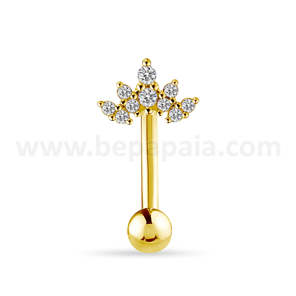 Piercings de ombligo Prism Pulse dorado