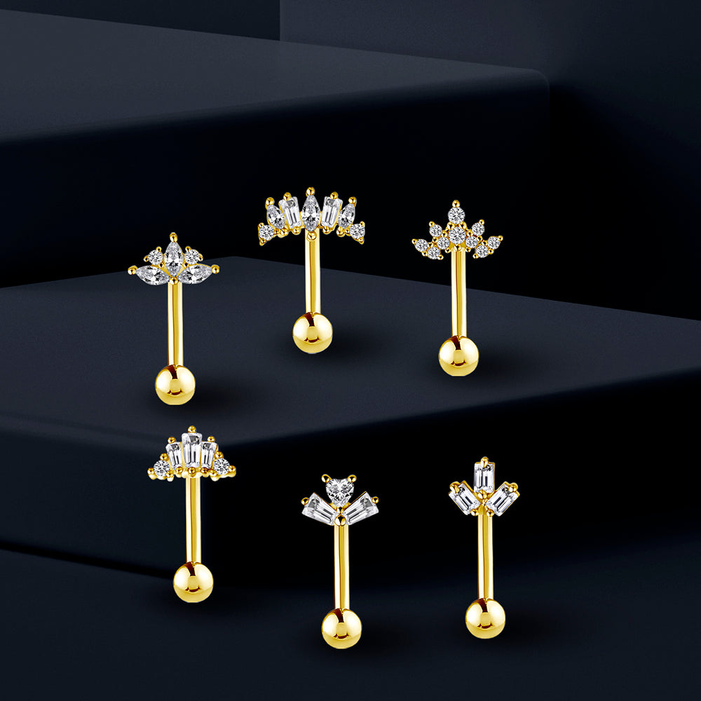 Piercings de ombligo Prism Pulse dorado