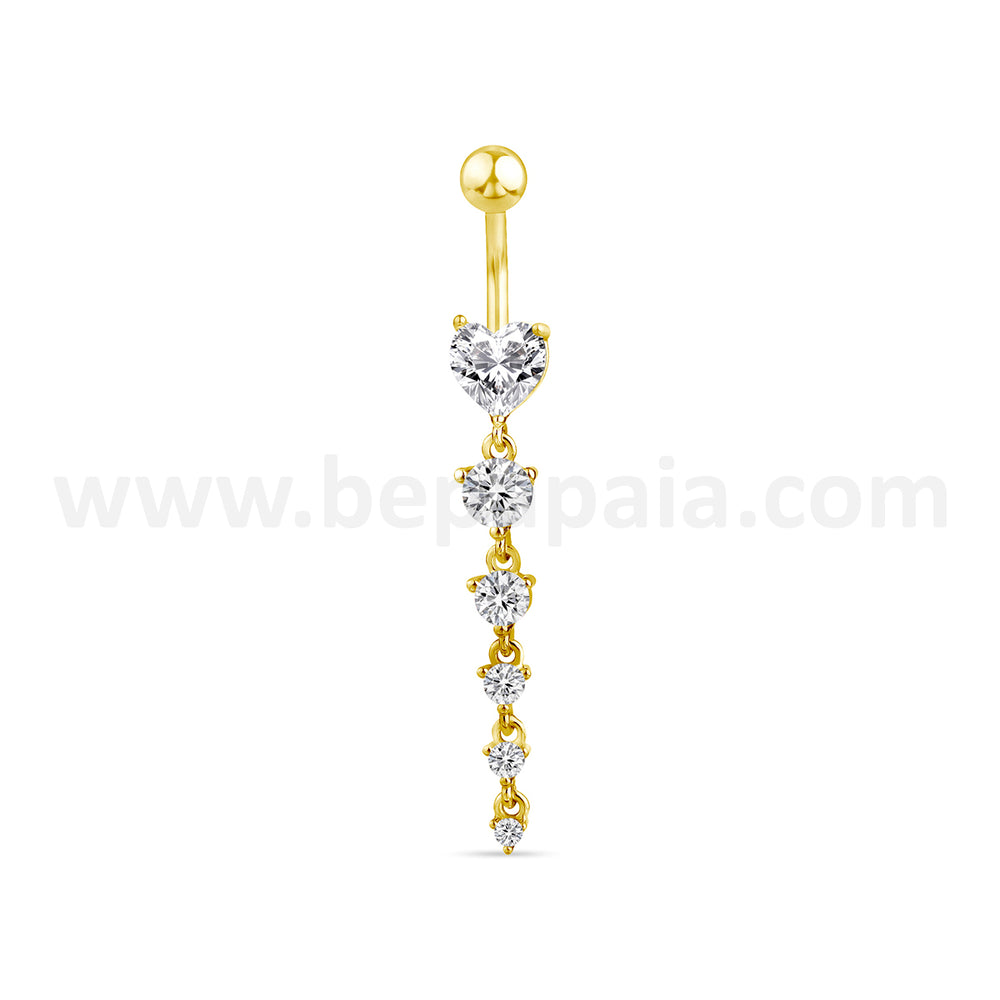 Piercings de nombril Dorés Glam & Shine