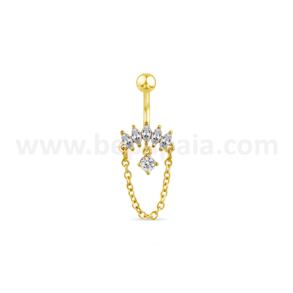 Piercings de nombril Dorés Glam & Shine